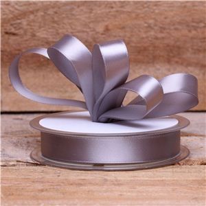Basics 2 Go Satin Ribbon - 15mm Walnut Silver